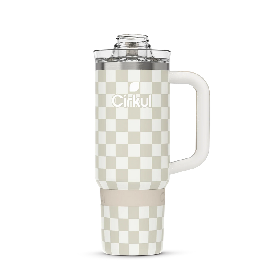 CX: Limited Edition: 30oz. Taupe Tartan Travel StrawSip™ Tumbler
