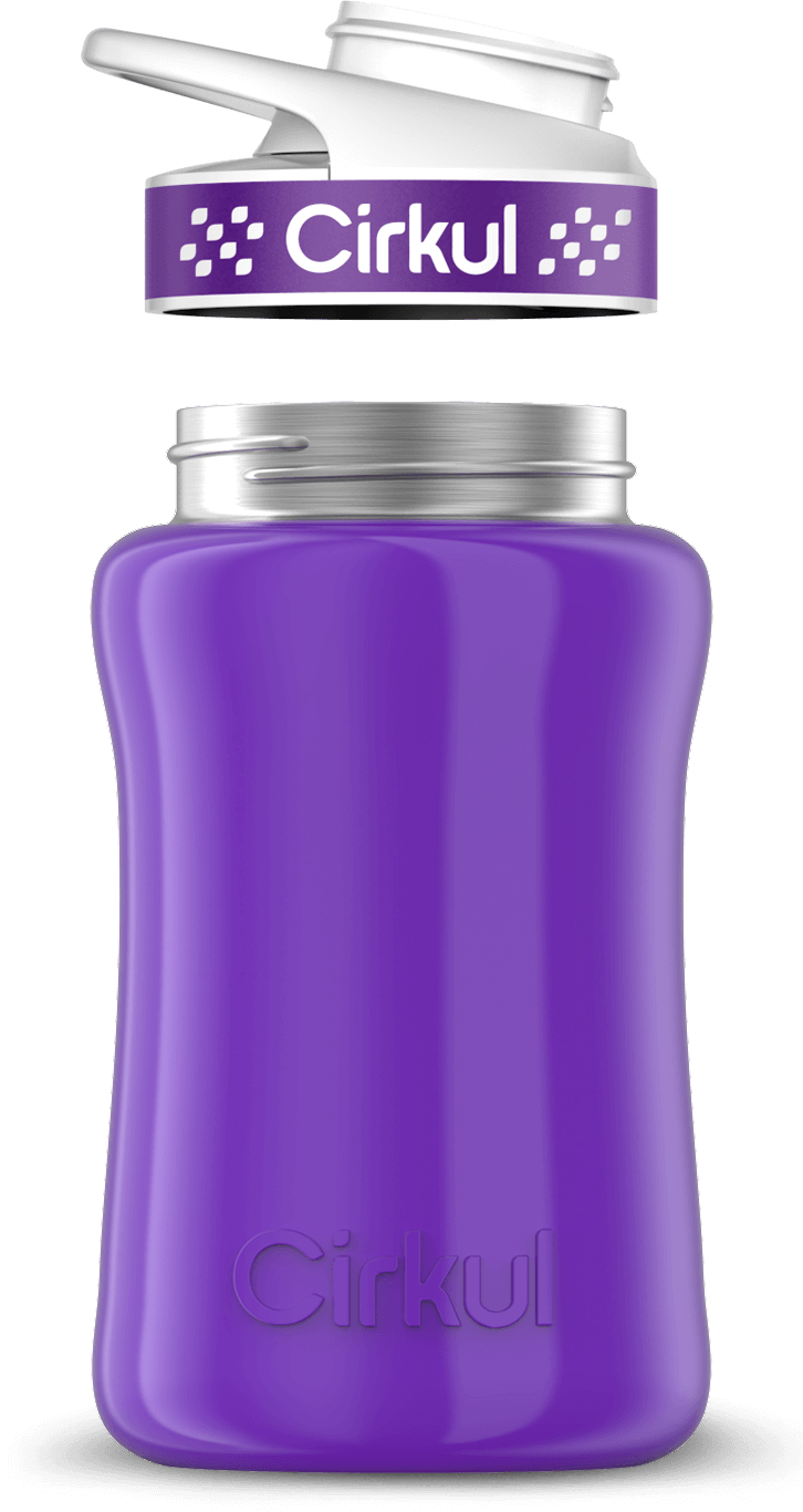 Custom 12oz. Stainless Steel Bottle & Comfort Grip Lid