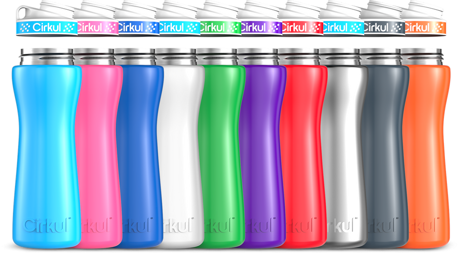 22oz. Stainless Steel Bottle & Comfort Grip Lid