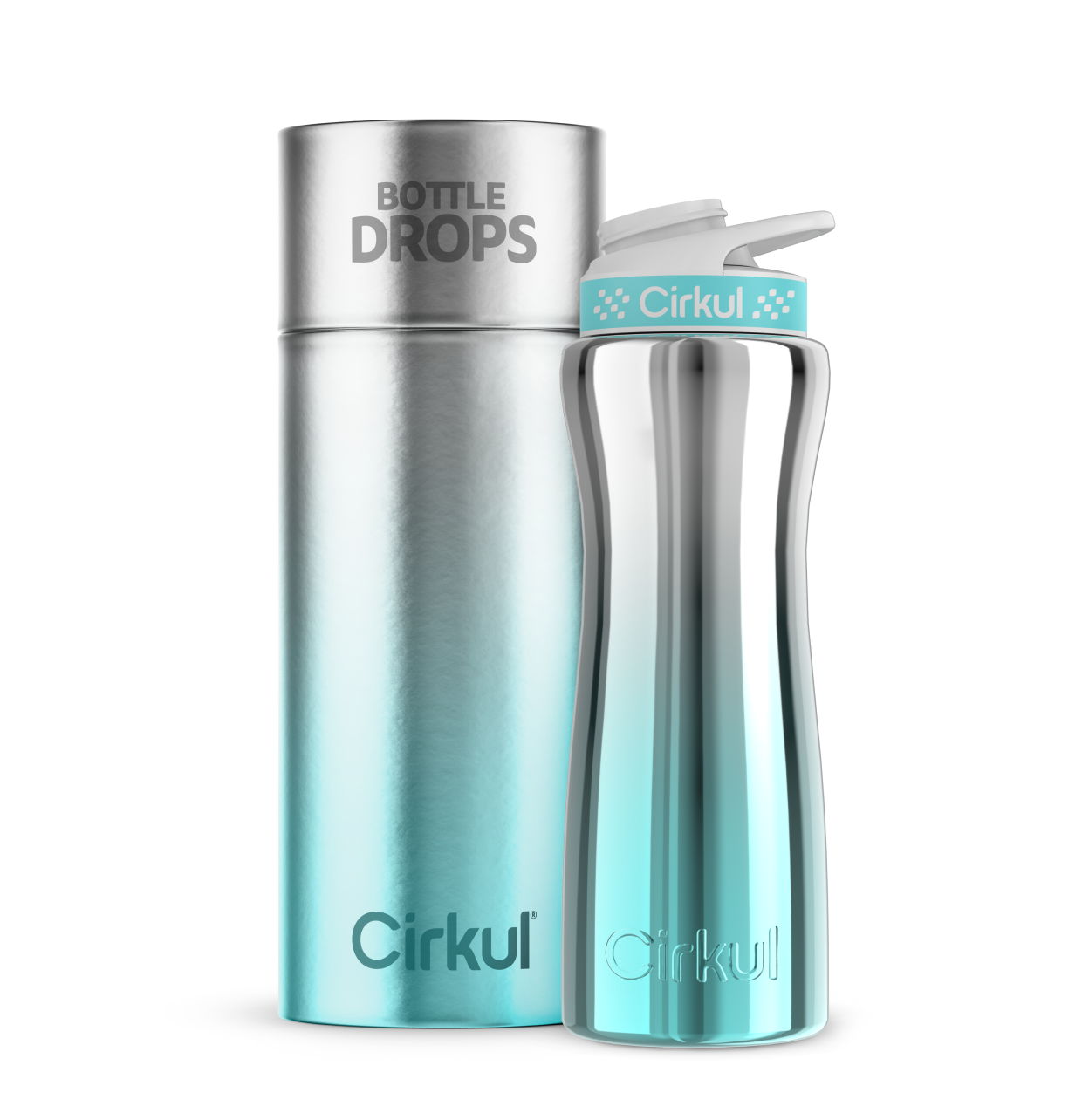 CX: Limited Edition: 22oz. Cyan DuoChrome Stainless Steel Bottle & Lid