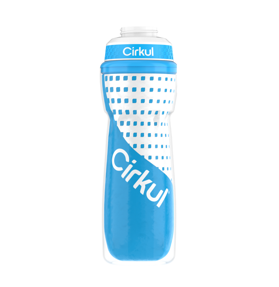 Limited Edition: 22oz. Blue Insulated Squeeze Plastic Bottle & Sport Lid